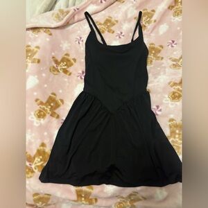 Gianni Bini Black Athletic Dress Built in Shorts